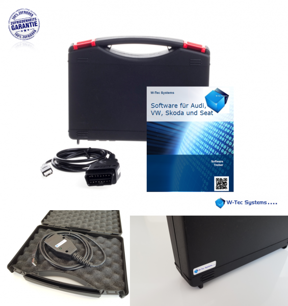 Testerset für VAG, Basic Set, Interface Diagnosetool 4.0 für VAG Fahrzeuge im Koffer.