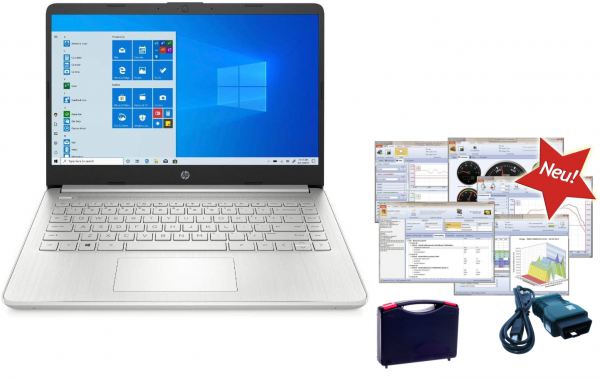 Marken HP Notebook mit OBD2 Tester. 2in1 Gerät. Ideal für Hobby NEU 2022