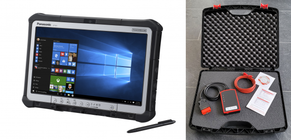 Werkstatt Profi KFZ Diagnose Koffer QLEX mit Tablet PC, Wireless Automotive Diagnosesystem